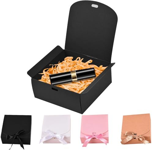 Geschenkbox Klein, Geschenkbox mit Deckel, Geschenkschachtel mit Schleife, Gift Box, Geschenke Box, Geschenkverpackung, Geschenkkarton, Box Geschenk für Geschenke,Valentinstag, 8 Stück