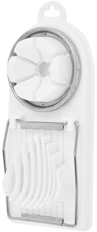 Cortador de para huevos hervidos, cortador de fruta de duro con corteses de servicio pesado | Accesorios de cocina multipropósito 2 en 1 para champiñones, fresa, kiwi, plátan