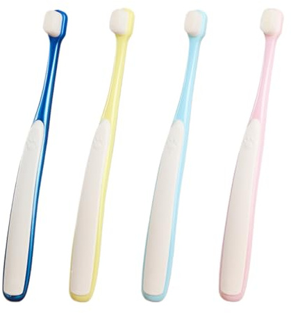 YRTUOP Cepillo Para Mascotas,4 Piezas Kit De Cepillado De Cabeza Ancha Para Cuidado Encías - Cepillo de Dientes para Gatos,Para, Limpieza Diaria en el Hogar, Uso en Interior y Exterior