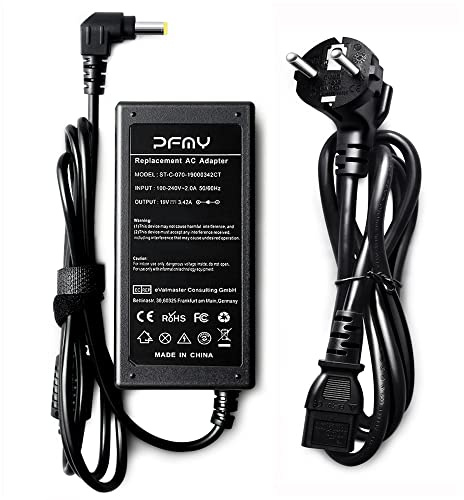PFMY 19V 3,42A 65W AC Adapter Bärbar Dator Laddare Nätaggregat Ström Nätadapter Strömkabel Charger Adaptor Power för Chicony Acer Aspire Notebook Laptop