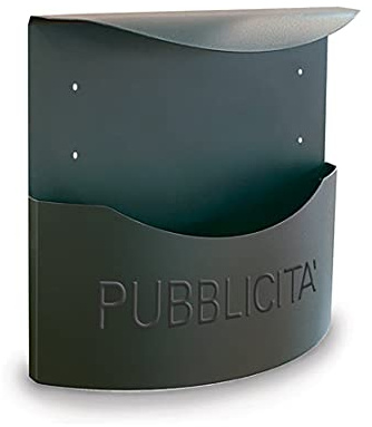 Kippen 10004U - Cassetta Porta Pubblicità Modello POINT di Colore Antracite. Dimensioni: 345x350x125mm.