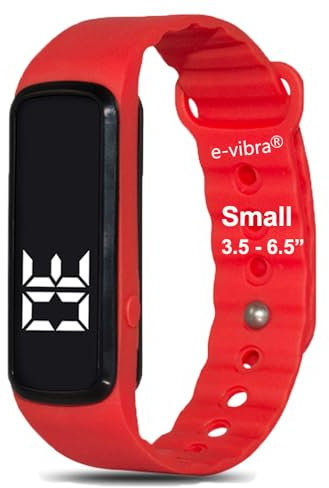 Orologio per imparare a usare il vasino, sveglia silenziosa con vibrazione e promemoria medico, con timer e 12 sveglie giornaliere (rosso, piccolo)