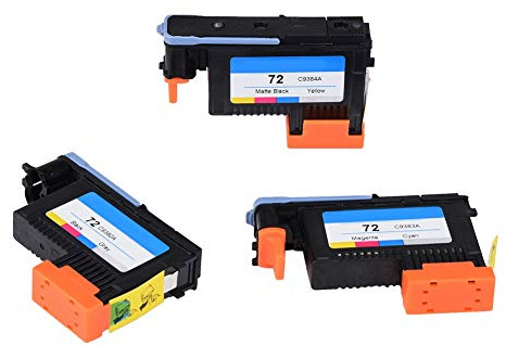 KIMISS Testina di Stampa Testina di Stampa per HP Testina di Stampa di Alta qualità per HP72 T1100 T610 Series (Nero Opaco Giallo + Nero Grigio Magenta Ciano) (Nero Giallo + Grigio Nero + Rosso Blu)