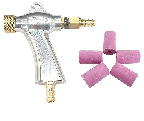 LVYXON Sandstrahlpistole, Set mit 5 Keramikdüsen, Sandstrahlwerkzeug, inkl. 1 x Sandstrahlwerkzeug, 5 x Düsen
