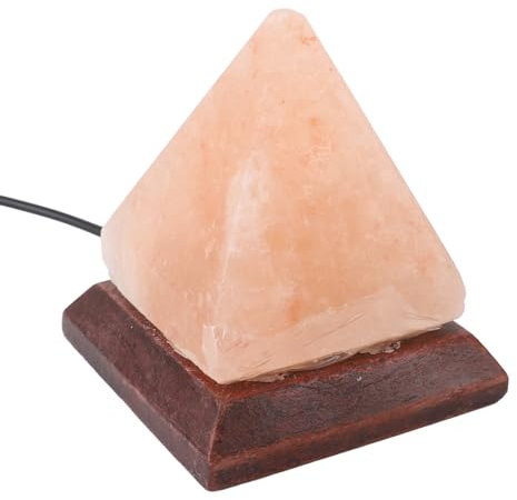 YWBL-WH Lampada di Sale Dell'Himalaya Lampada di Sale di Cristallo Piramidale Lampada di Roccia di Sale Lampada da Notte di Roccia di Sale Mini Lampada di Sale di Cristallo USB RGB 7