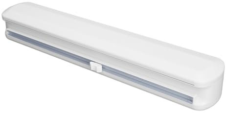 Dispenser För Plastfolie Med Skjutskärare, Påfyllningsbar Plåt Aluminiumfoliedispenser Med Skärare Plastfolieskärare För Plastfolie, Aluminiumfolie, Bakpapper(large)