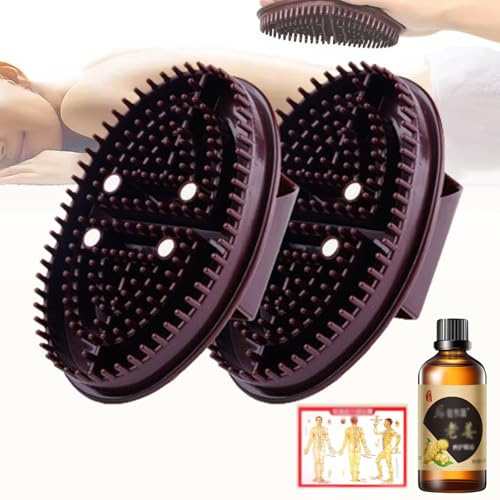 Meridian Brush, Beauty Salon Professional Custom Meridian Brush, Brosse De Massage Méridien Corporel, 2 Pièces Brosse De Massage Méridien En Silicone Souple Pour Améliorer La Circulation Des Jambes