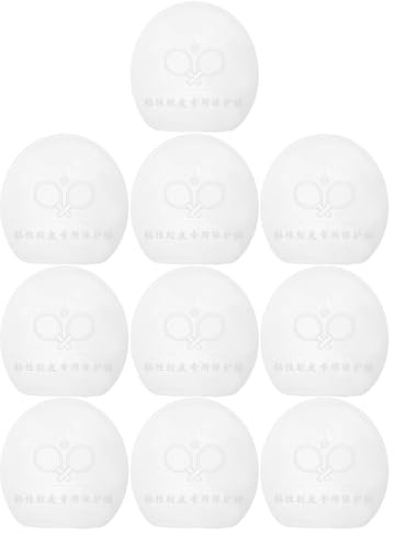 TOBBOMEY Protector de Raqueta de Tenis de Mesa Película Protectora Transparente No Adhesiva 10 Unidades Lámina para Superficie de Paleta Mantenimiento Fácil y Uso en Entrenamiento