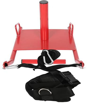 7BLACKSMITHS Power Speed Sled w/Harness&Padded Weighted Drag Sport Training Running Football Sled for Fitness Strength Training and Athletic Exercise