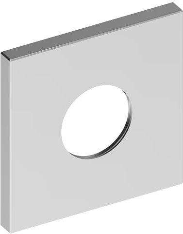 KEUCO 59553010092 Wall Rosette for Flush-Mounted Thermostatic Fitting Square Chrome-Plated