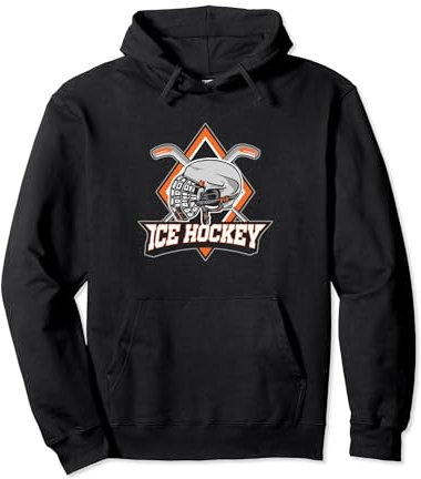 Eishockeyhelm Eishockeyschläger Eishockey Eishalle Geschenk Pullover Hoodie