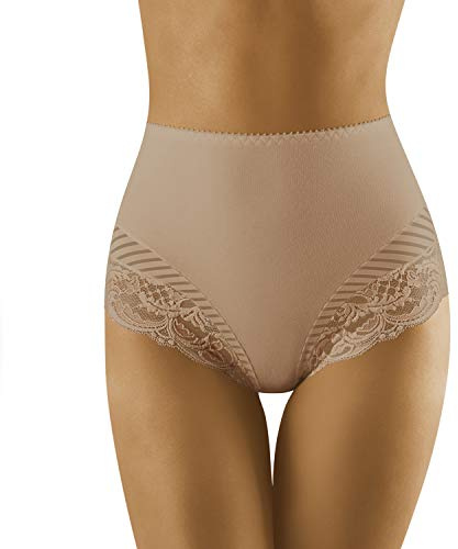 Wolbar Slip Femminile Alto con Pizzo WB436, Beige,M