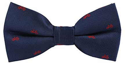 AUSCUFFLINKS Cyclist Rider Bike Bow Ties Tour De France Cycling Biking Fan Bicycle Bowtie for Guys (Cyclist Bow Tie)