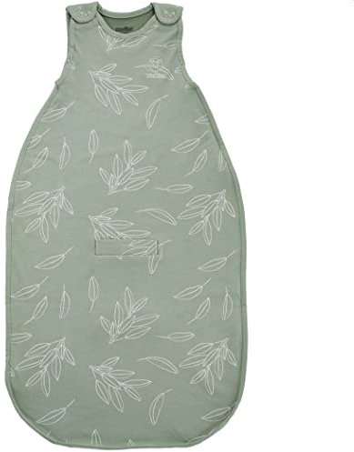 Woolino 4 Saison Schlafsack - Ultimativer Schlafsack aus Merinowolle - Zwei-Wege-Reißverschluss einstellbar Universal Größe (2-24 Monate), Salbei