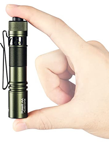 ACEBEAM Pokelit AA Wiederaufladbare Taschen-EDC-Taschenlampe 550 High Lumen Kleine Taschenlampe 90+ High CRI Led-Taschenlampe für Camping, Wandern, den täglichen Gebrauch (Dunkelgrün)