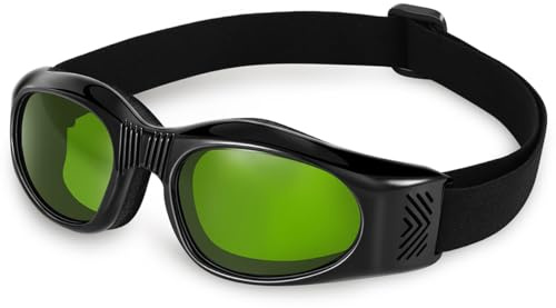 Dubofu Laser Safety Glasses, Laser Protective Goggles for Fiber Laser Engraver & Cutting Machine, 200–450nm & 800–2000nm 1064nm Eye Protection, Adjustable Strap