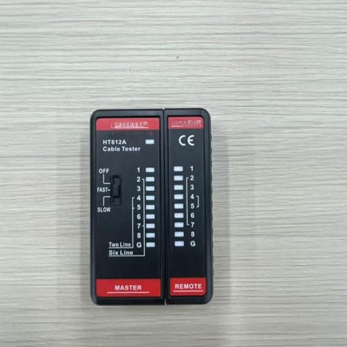 SURFOU Lan Tester Netzwerk Kabeltester, Rj45 Netzwerktester Für Cat7 Cat6 Cat Kabel, Netzwerkkabel Kabelprüfer Ethernet Network Cable Testgerät, Netzwerkkabeltester Internet Lan-kabel Prüfgerät