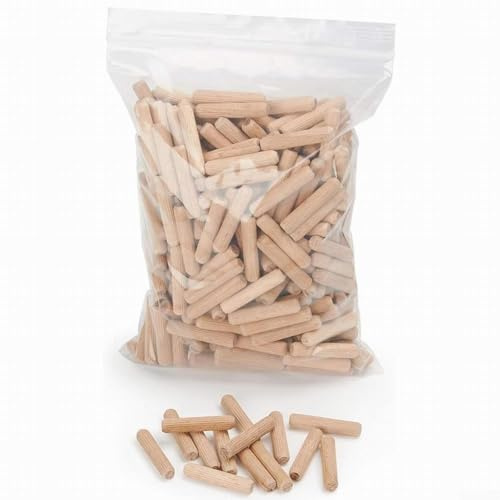 Tacos estriados biselados hechos de haya maciza, adecuados para fabricantes de muebles y entusiastas de la artesanía de la madera (6 × 40)