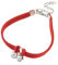 Miniblings Glöckchen Fußkettchen Fußkette Festival Kette Band Rotbraun Silber- Handmade Modeschmuck I Sommer Beach Sommerschmuck