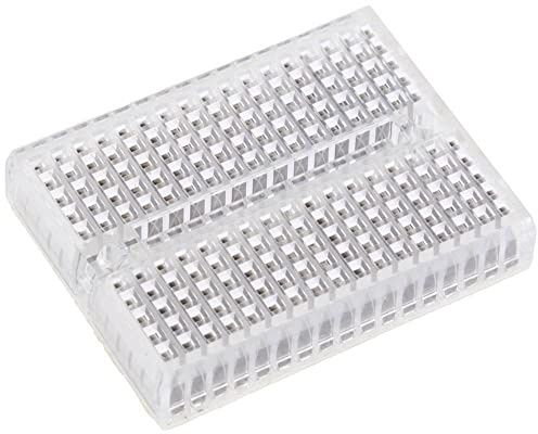 Velleman Mini Steckbrett, Set von 4 Stück, lötfrei, 4 x 170 Kontakte, kompatibel mit Arduino, ABS, Transparent