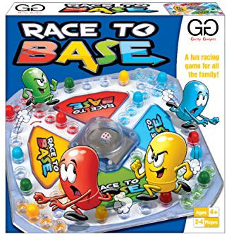 Guilty Gadgets Kids Children Race to Base Pop a Dice Board Game Great Family Friends Frustration Party Game Ludo