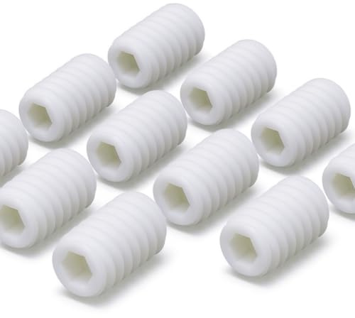 Design61 20 tornillos prisioneros con cabeza cónica y hexágono interior, M6 x 8 mm (similar a DIN 913)