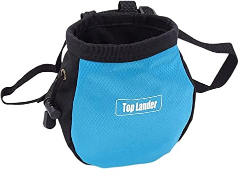 Fxzqgnh Sac à Magnésie Escalade Poche Équipement Escalade Pochette Ceinture Fermeture Oxford Adapté pour Hommes Femmes Utilisation en Salle et en Extérieur