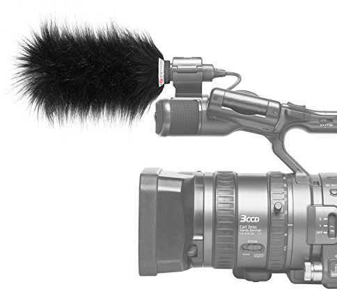 GUTMANN Protezione antivento per microfono Panasonic AG-MC200G (microfono esterno) di alta qualità in pelliccia sintetica per registrazioni audio chiare e senza rumore, realizzata a mano in Germania