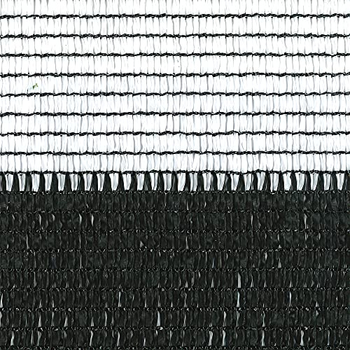 TENAX Soleado Sport Rete Tessuta Schermante Frangivista Bicolore, 2,00x5 m, Bianco/Nero, 2x5 m