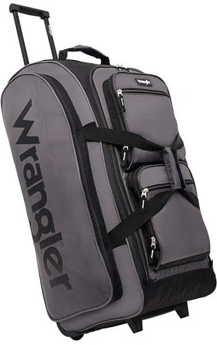 Wrangler Rolling Duffel, Charcoal Grey, 30 Large