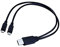 Villageboom Micro USB Ladekabel Hub Y Splitter 1 zu 2, Micro USB Y Kabel Verteiler, 2 Geräte gleichzeitig Laden, 40cm lang, Produkt mit sozialem Mehrwert