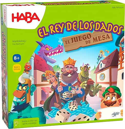 HABA 306404 - Il Re dei Dadi - Il Gioco da Tavolo, Giovanile Tattico Table Game. Più 8 anni
