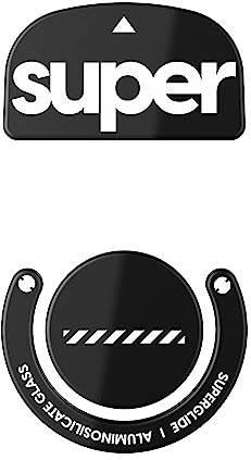 Superglide2 – Nouvelle Surface de Vitesse contrôlable, Pieds de Souris Les Plus Rapides et Les Plus Lisses, fabriqués avec du Verre Ultra résistant, Semelle Lisse et Durable pour Logitech G Pro X