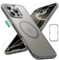 ESR für iPhone 16 Pro Hülle (4 in 1) Set, Transparente Matte Hülle mit Displayschutzfolie, Kompatibel mit MagSafe, Militärnorm Schutz, Classic Serie, Mattiertes Grau