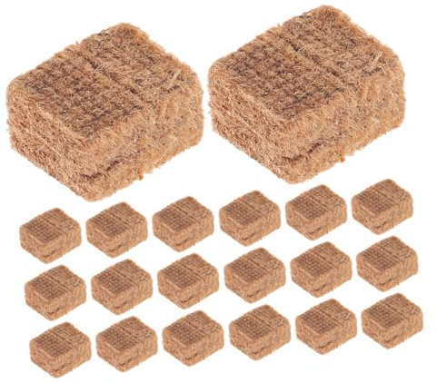 LAPYAPPE 20pcs Outdoor Kindling Block for Camping Picnics Efficient Fire Lighting for Bbq Hot Pot and Grilling Safe Ignition