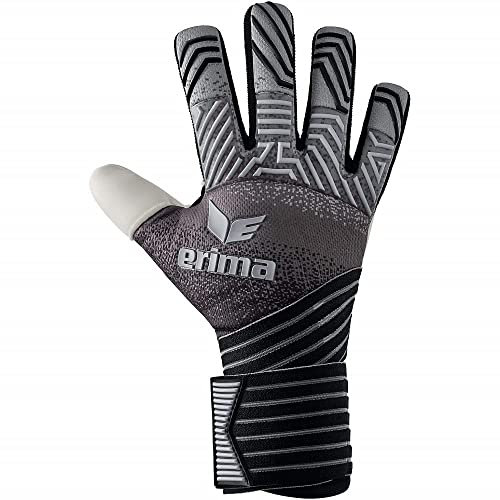 Erima Unisex Erwachsene FLEX RD Pro Torwarthandschuhe (7222002), schwarz/grau/weiß, 7,5