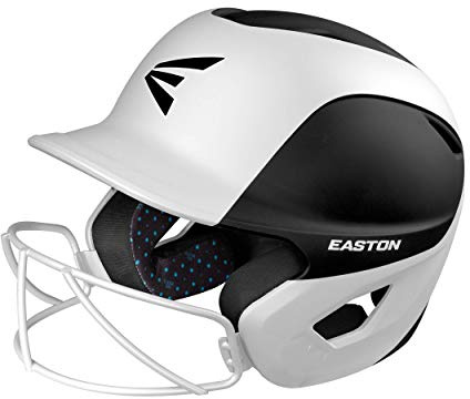 Easton | GHOST Softball Batting Helmet | Two-Tone Matt Black/White | T-Ball/Small
