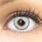 Glamlens lentilles de couleur gris grises naturelles colorées très haute opacité Padua Gray + étuis à lentilles de contact | 1 paire (2 pièces) | DIA 14,00 mm | sans correction | 0,00 Dioptries