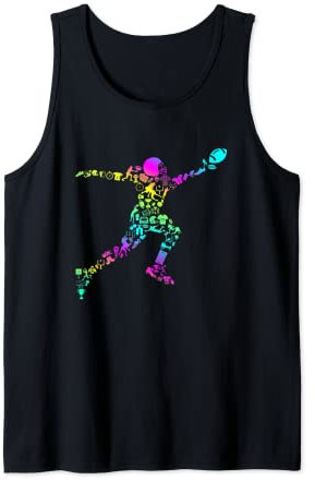 American Football Rugby Ball Football Trikot Mädchen Tank Top
