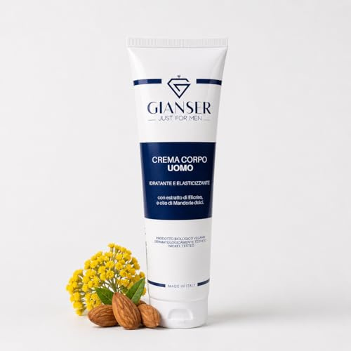 Gianser Luxus Körpercreme Ultra-Fit für Männer 150 ml – Tiefenhydration, Straffend und Nährend für Strahlende und Straffe Haut