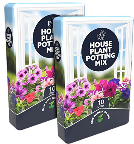 Pelle & Sol 10L Houseplant Indoor Potting Compost Mix - House Plant Potting Soil Compost Mix for Indoor Plants - Succulent Indoor Plant Soil for Healthy Plant