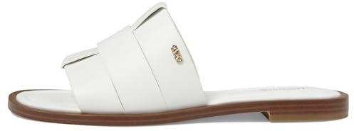 Michael Kors Damen Ryland Flat Slide Sandalen, optical white, 39 EU