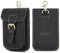 BAIGIO Handy Gürteltasche Echt-Leder Handytasche zum Umhängen Gürtel Tasche Handy Holster Halterung Phone Pouch Universal für iPhone 16 15 14 13 12 Pro Max, Samsung Galaxy A15 A55 S24 S23 S22, Xiaomi
