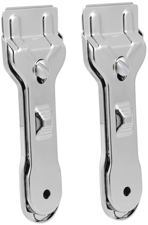 PRETYZOOM 6 Pièces Pelle de nettoyage de couture grattoir pour plaque de cuisson Outils de nettoyage vitrage ceriglass grattoir en céramique grattoir mural Acier inoxydable Silver