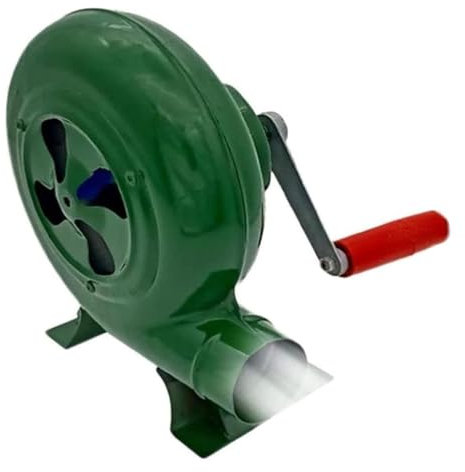 JOUFNING Briquets À Charbon Forge BBQ - Camping Activateur pour Barbecue, Ventilateur Manuel De Ventilateur De Maïs Soufflé, pour Camping/Plein/Randonnée Cuisson Feu ​Soufflet Outils(350W)