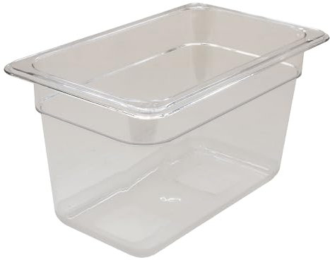 AcMax Gastronorm GN 1/4 - Depósito de policarbonato GN (4 litros, profundidad de 150 mm, plástico)