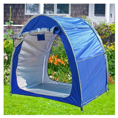 Fxiaobin 2 PCS Box Biciclette può Essere Giuntato Garage Moto per Esterno con Tessuto Oxford 210D PU4000 Impermeabile Casetta Porta Attrezzi da Giardino Ricovero Attrezzi,Blue