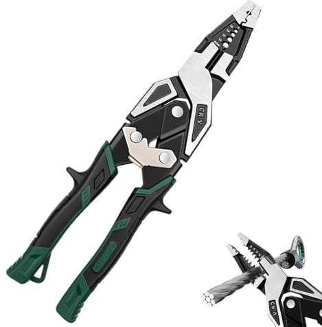 Herramienta de pelado de cables | Cortador Ergonómico de Precisión - Pinza de Electricista Pelacables - Para Electricistas, Para Bricolaje, Automoción Y Construcción