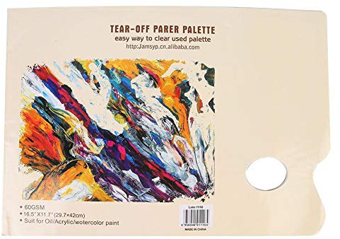 Mootea A3 Tear Off Paper Palette Disposable Color Matching Paper for Watercolor Oil Painting Gouache