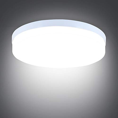 SUNZOS LED Ceiling Light 36W, Round Ceiling Lights, Daylight White 6500K | 3240LM Ø23cm Indoor Flush Mount Ceiling Lamp for Kitchen Bedroom Living Room Hallway Balcony Office